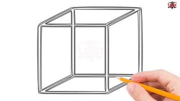 How to Draw a Cube Step by Step Easy for Beginners/Kids – Simple Cubes Drawing Tutorial