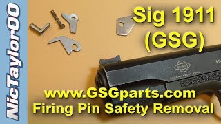 GSG / Sig Sauer 1911 Firing Pin Safety Removal