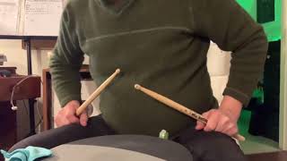 Open (double stroke) and closed (multiple bounce) rolls