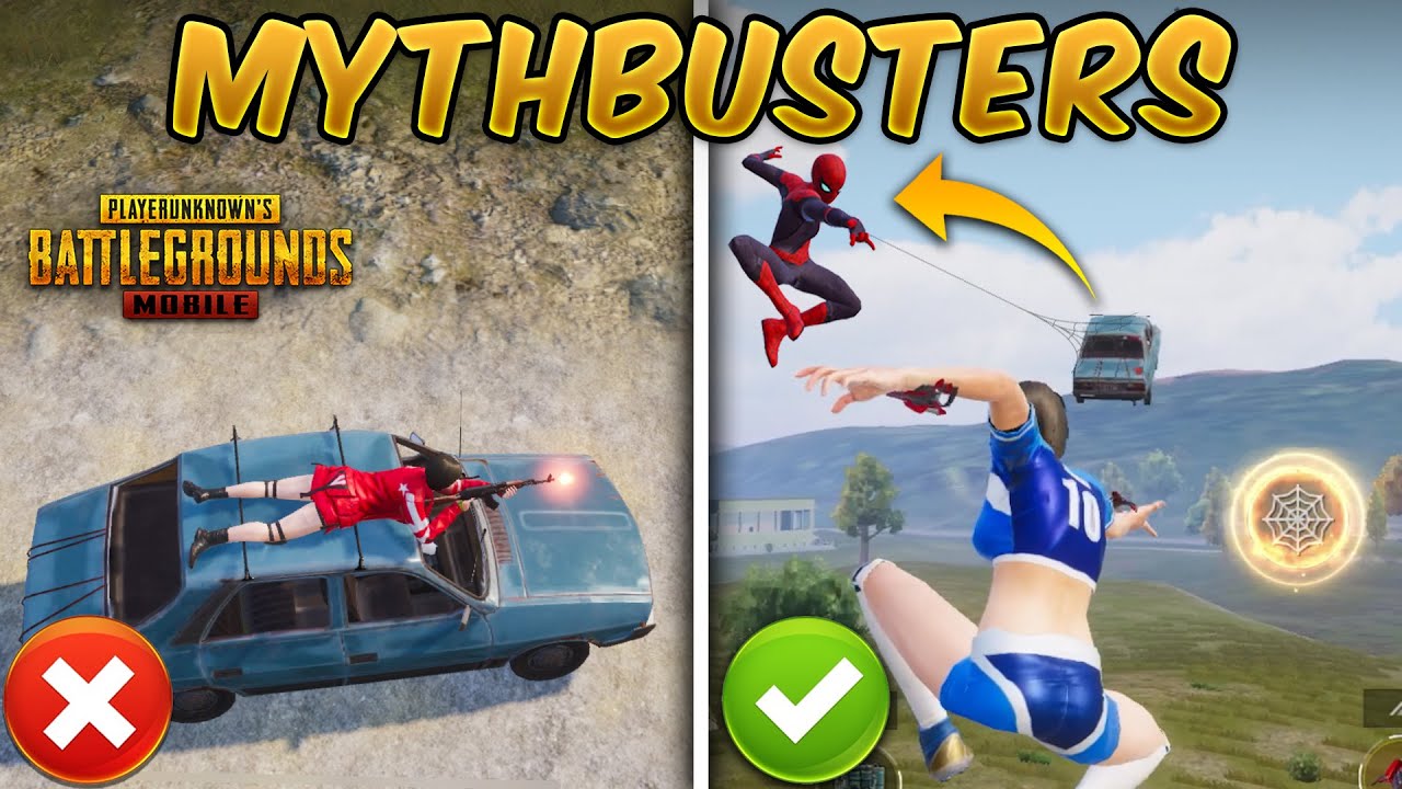 Top 10 MythBusters (PUBG MOBILE) Tips and Tricks Spiderman 1.8 Update PUBG Myths #13