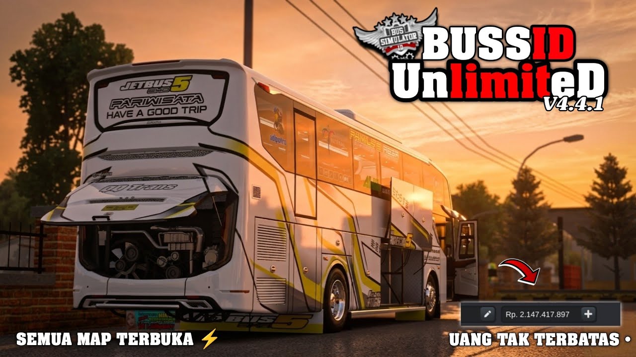 BUSSID UNLIMITED V4.4.1 TERBARU‼️ UANG TAK TERBATAS + SEMUA MAP TERBUKA