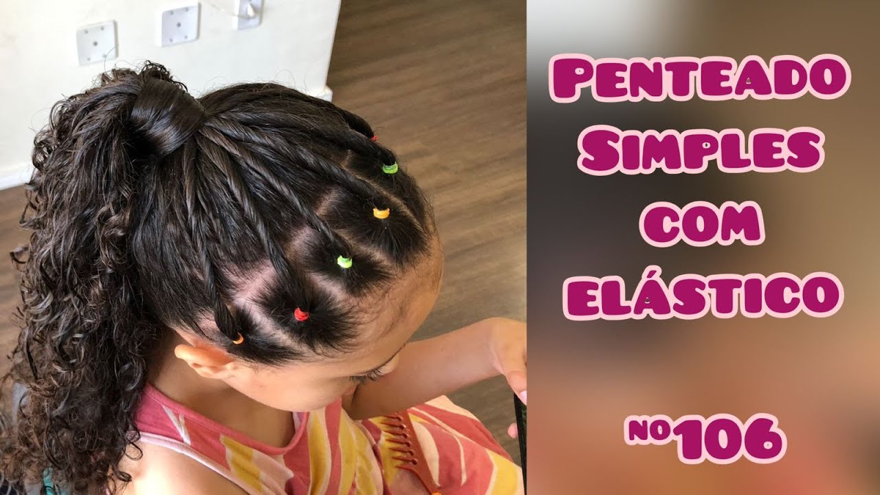 Acessório De Cabelo Rabicó Elástico De Cabelo Infantil Penteado Rabo De  Cavalo Trança