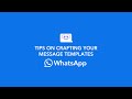 Tips on Crafting Message Templates for WhatsApp | Convrs