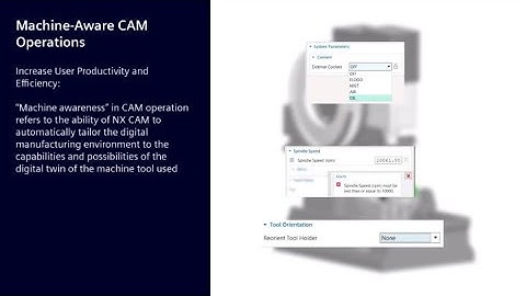 Machine Powered Programming in NX CAM - Machine-Aware CAM Operations