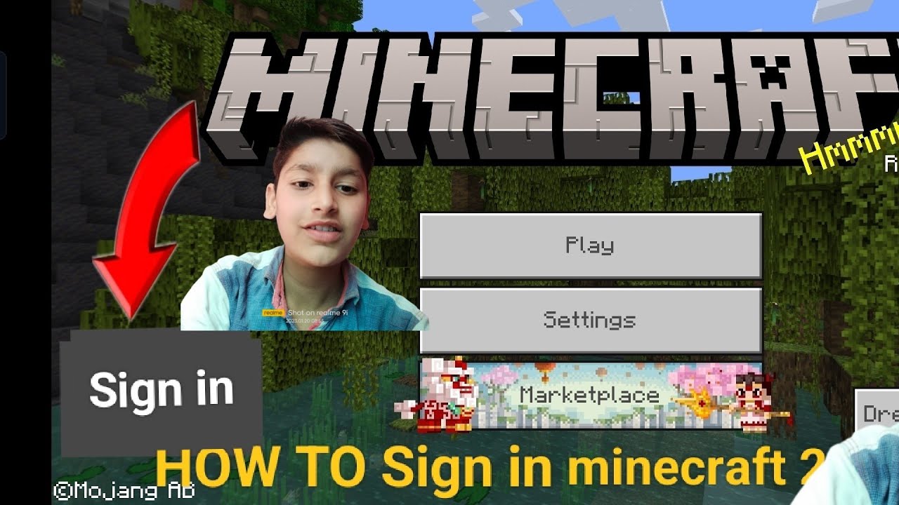 😥minecraft mai sign in kaise kare - YouTube