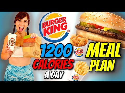 I'm Eating ONLY BURGER KING For FAST WEIGHT LOSS (MY EXACT 1200 CALORIE A DAY MEAL PLAN)