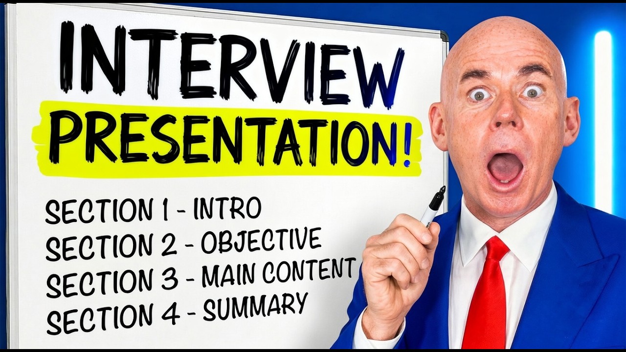 JOB INTERVIEW PRESENTATION! (Step-by-Step Example!) HOW TO GIVE AN ...