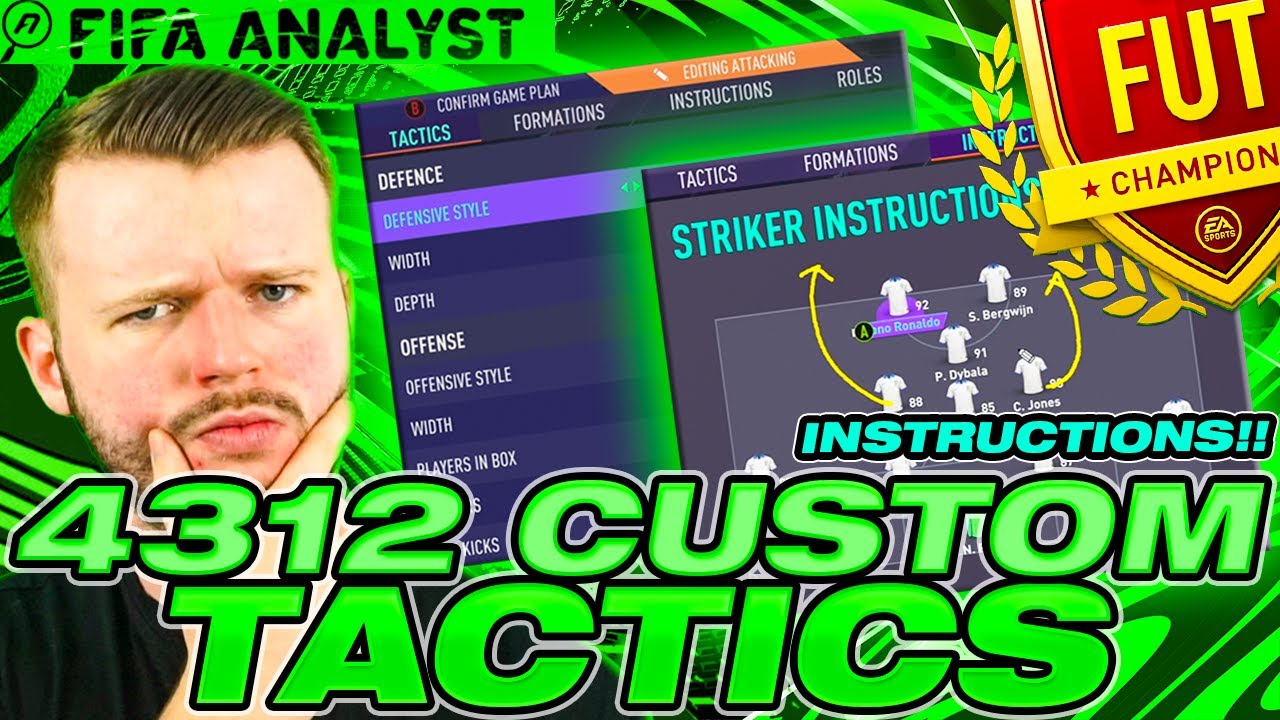 Fifa 21 4 3 1 2 Custom Tactics Player Instructions Fut 21 Youtube