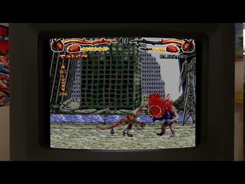 Primal Rage: Talon double stun 100% combo (Genesis)