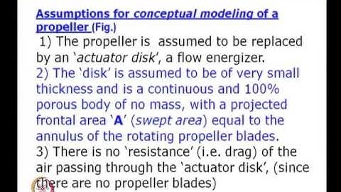 Mod-01 Lec-29 Propeller aerodynamic theories –I