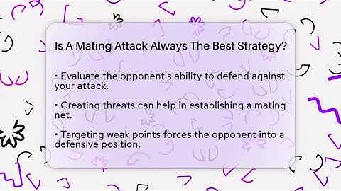 Is A Mating Attack Always The Best Strategy? - The Chess Codex