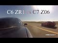 C6 ZR1 vs C7 Z06 | Corvette 1/2 mile Drag Race