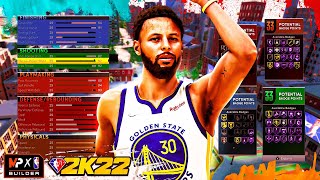 NBA 2K22 STEPH CURRY BUILD - TWO WAY 3PT PLAYMAKER BUILD