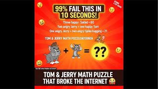 🔥 LIVE RIGHT NOW: Solving the TOM & JERRY Math Puzzle That 99% of People Get WRONG! 😱