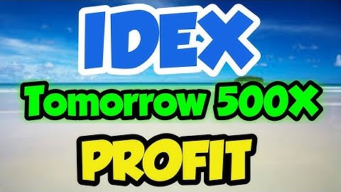 IDEX Tomorrow What will Happen? || IDEX Price Prediction