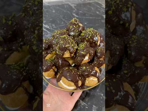 ЛУЧШЫЙ РЕЦЕПТ ЭКЛЕРОВ (профитроли) #cook #cooking #food #recipe #short #profiteroles #profiterole