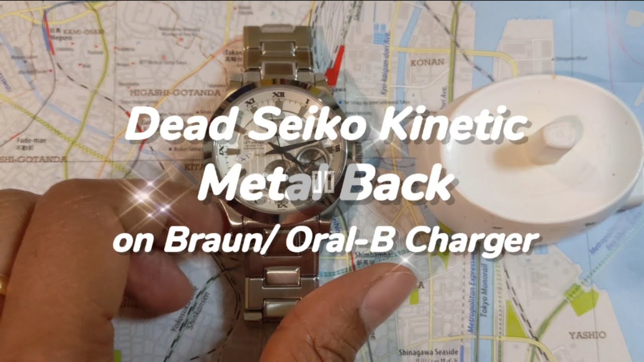 Easily Charge Seiko Kinetic Premier Metal Back on a Braun/ Oral-B  toothbrush Charger. - YouTube