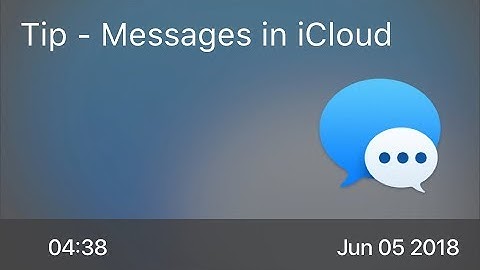 SCOM0740 - Tip - Messages in iCloud