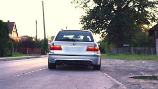 BMW E39 540i touring x pipe quad exhaust M62B44 V8 sound