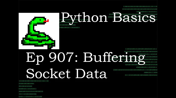 Python Basics Tutorial Socket Object Buffering Recv Method || Networking