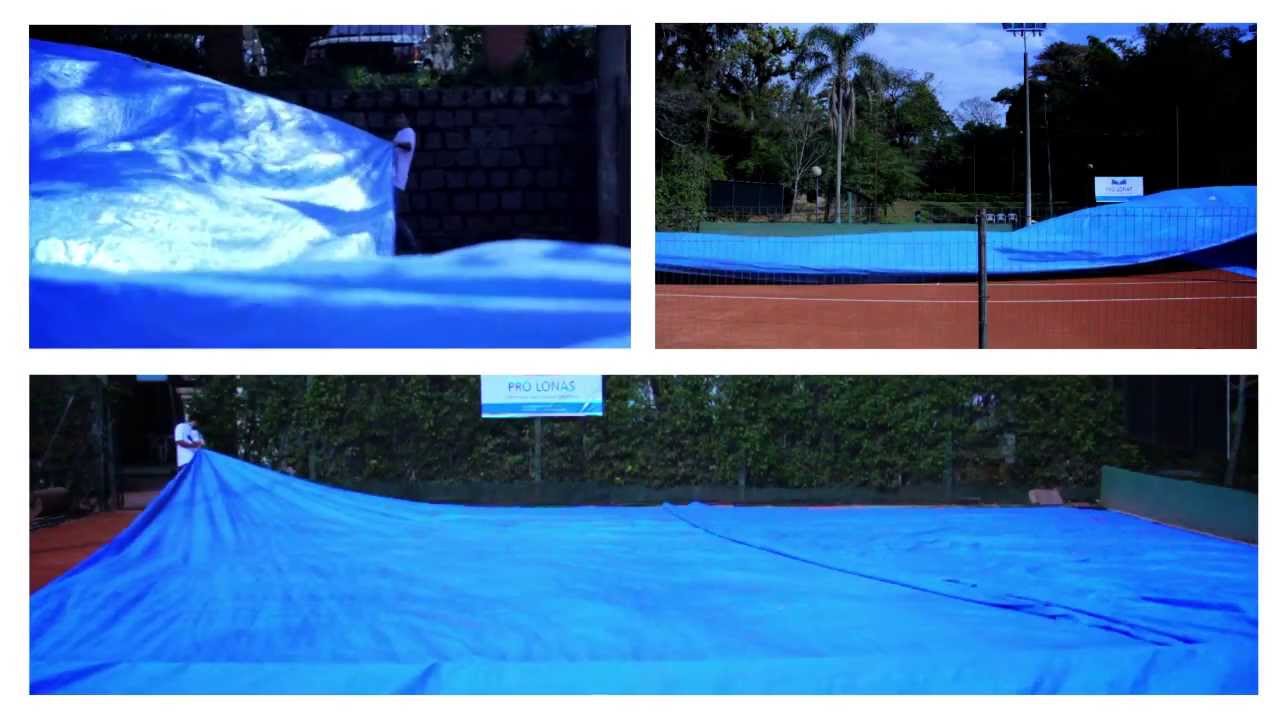 lona para quadra de tenis