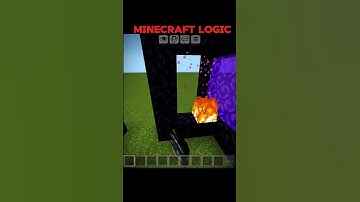 Minecraft Logic #minecraft #shorts