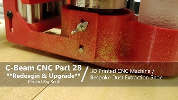 #28 Compact CNC Dust Shoe #28 / Bespoke / 3D Printed CNC Machine