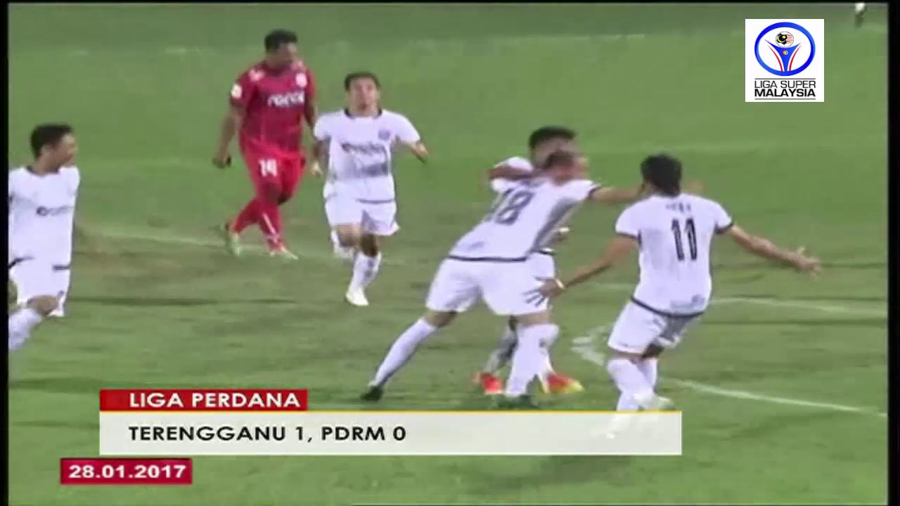 Liga Perdana 2017  Terengganu vs PDRM 1  0  YouTube