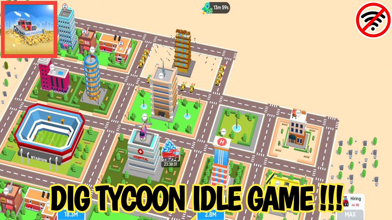 CITY BUILDING GAME OFFLINE DIG TYCOON GAME IDLE GAME ANDROID