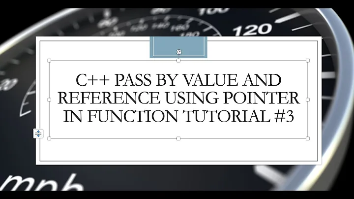 C++ Pass by Value and Reference using Pointer in Function Tutorial #3