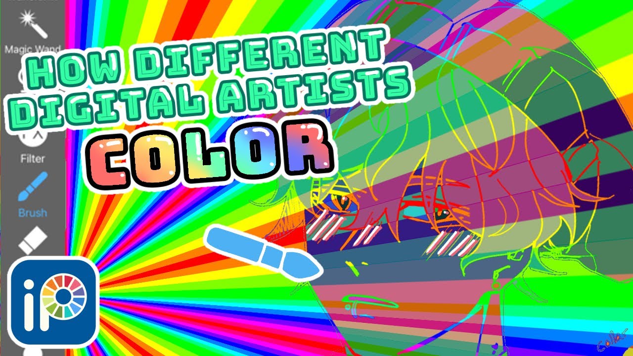 HOW DIFFERENT DIGITAL ARTISTS COLOR | using IbisPaint X - YouTube