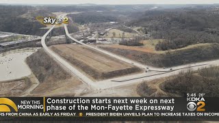 Construction on next phase of Mon/Fayette Expressway set to begin next week in Jefferson Hills