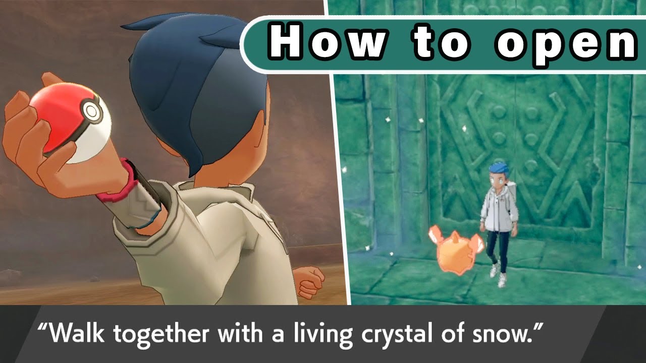 Living crystal of snow pokemon