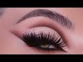 ✨ Holiday&#39;s Makeup Tutorial ✨ Soft Pink Glitter Dramatic and Beautiful Cut Crease | Melissa Samways