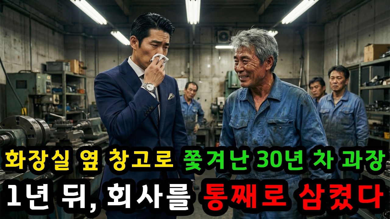화장실 옆 창고로 쫓겨난 30년 차 과장, 1년 뒤 회사를 통째로 삼켰다./시니어 사연/인생 사연/실제 사연/오디오 북/라디오 사연/복수 사연/