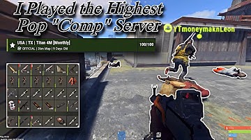 I Played the Highest Pop "Comp" Server - Rust Console