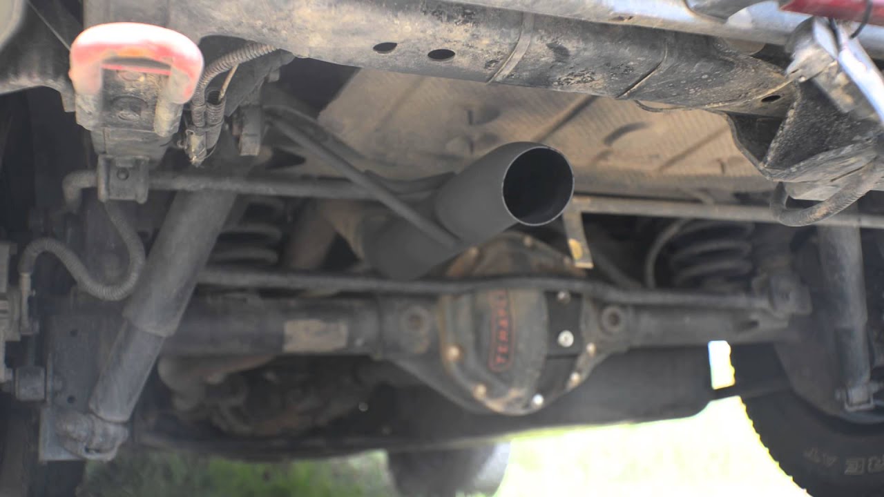 Jeep JK CRD no Muffler (Muffler Delete) - YouTube