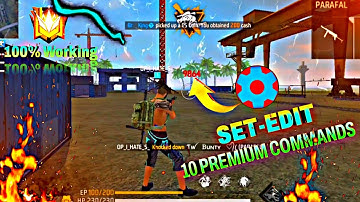 10 Premium Commands || setedit aim lock command || set edit headshot command || Set Edit Commands ||