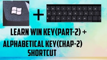 Learn Windows Master Keys(Part -2)|Alphabetical Keys(Chapter -2)|UsefulShortcutKeys|learntechdohack