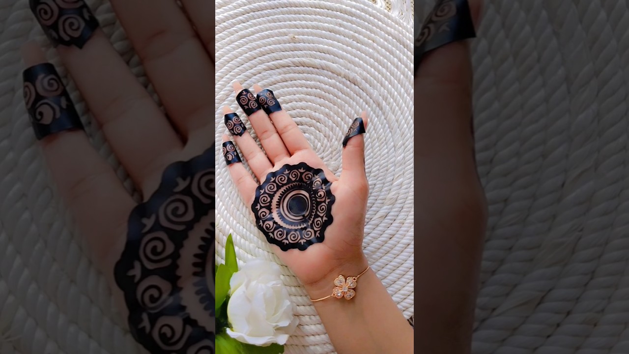 Beautiful sticker mehndi design #shorts