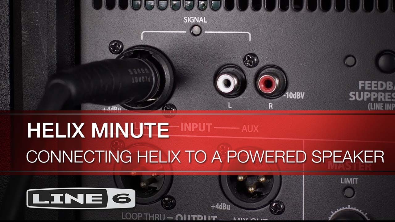 Line 6 | Helix Minute: Connecting Helix to a Powered Speaker - YouTube