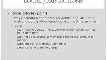 GEOG 2700 Lecture 17 - Geocoding Data Quality Errors