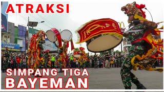 Atraksi Drumband GSCL AKMIL di Simpang Tiga Bayeman