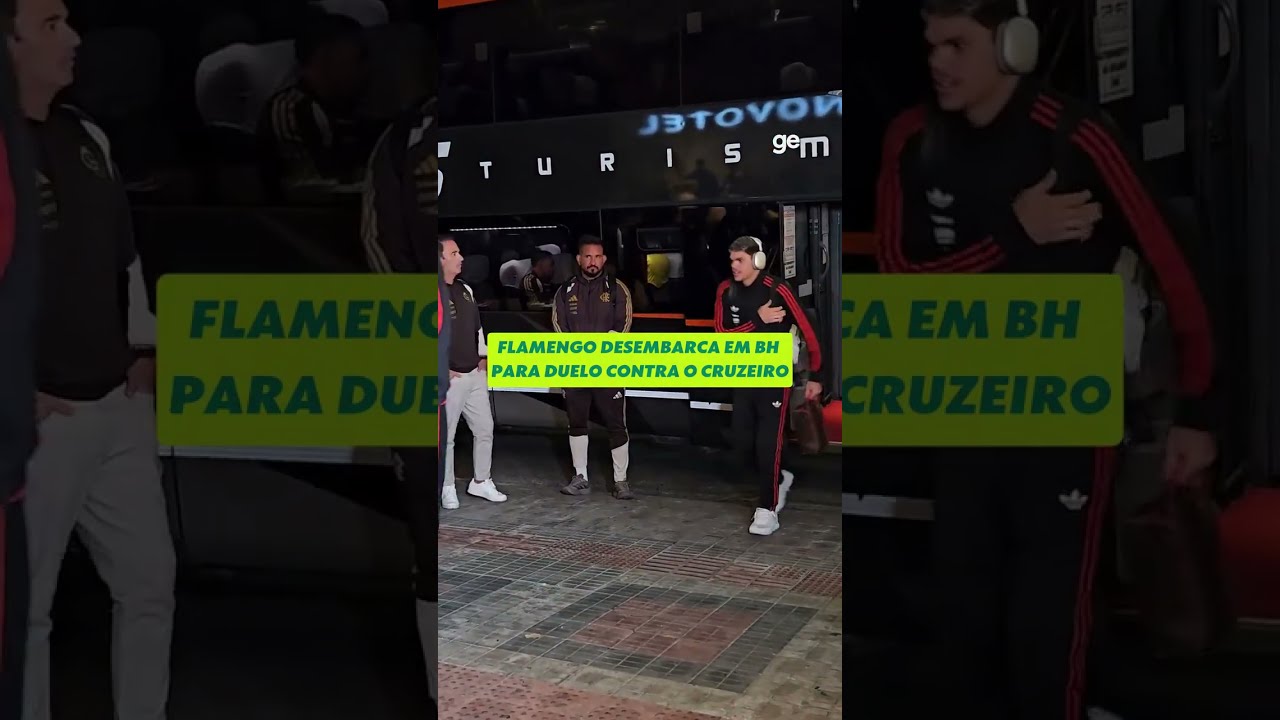 FLAMENGO DESEMBARCA EM BH PARA DUELO CONTRA O CRUZEIRO | #shorts | ge.globo
