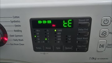 Samsung te error in Samsung washing machine| te error in Samsung front load washing machine
