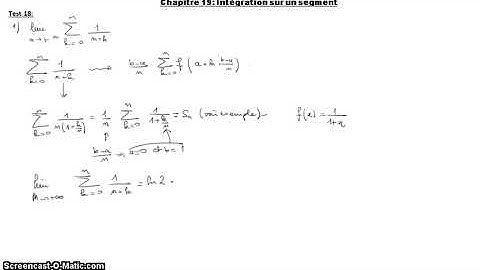 PostBac Intégration: Sommes de Riemann