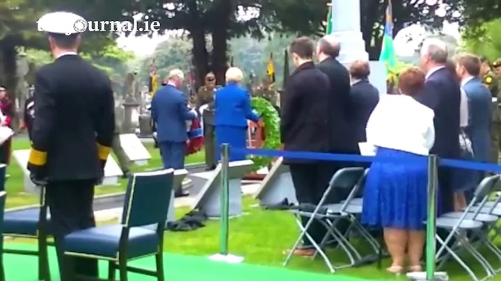 Prince Charles and Minister Heather Humphreys lay ...