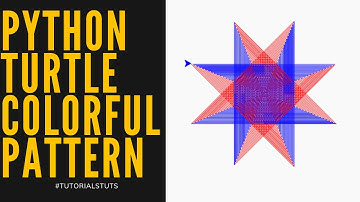 Colorful Spiral Pattern in Python | Turtle Python turtle graphics tutorial