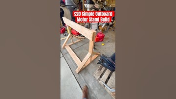How to build a simple outboard motor stand for around $20 #boat#outboard#boatengines#howto