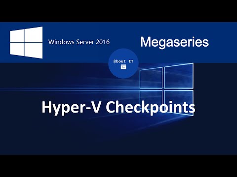 Hyper-V checkpoints with